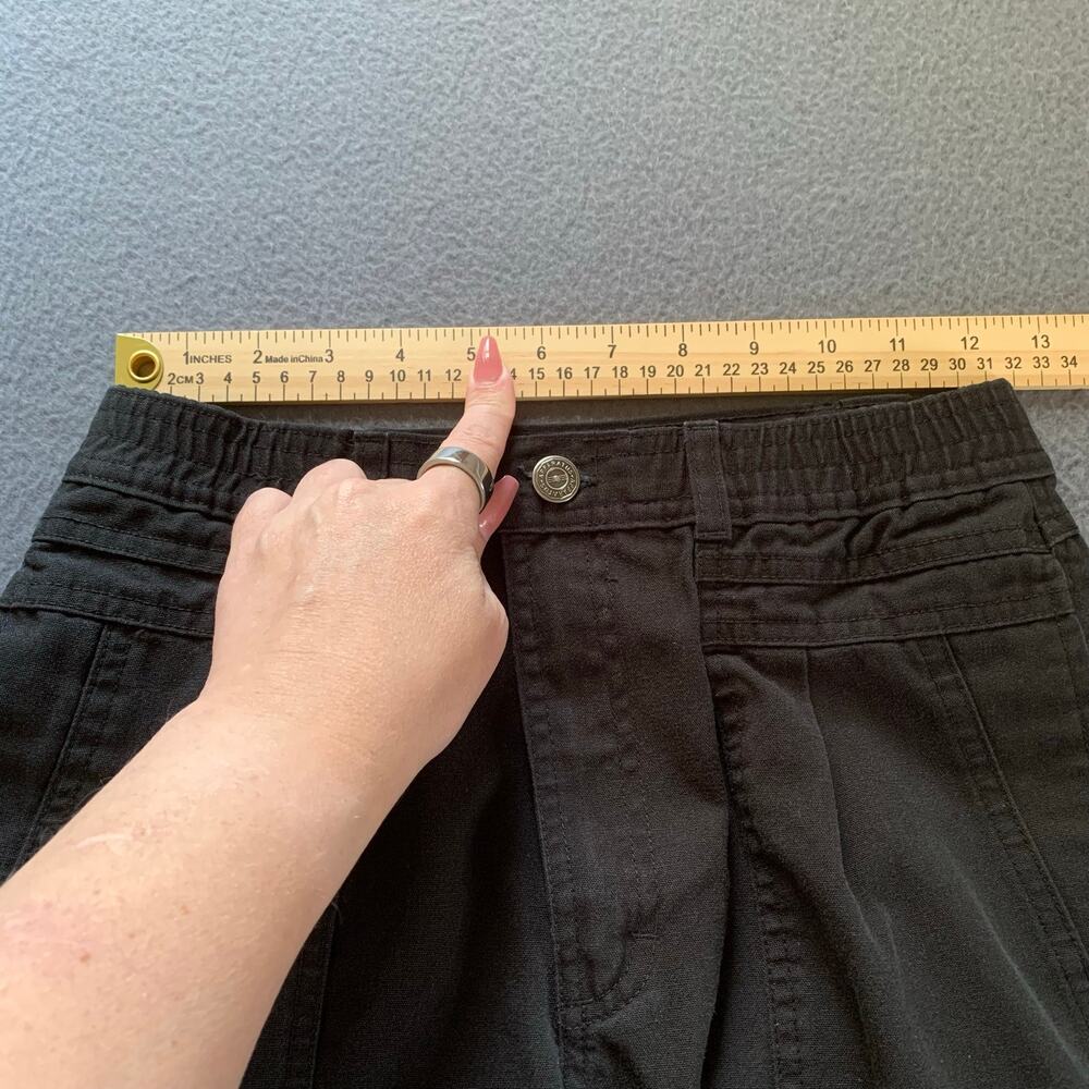 Vintage Pilot Co Girls Sz 14 Black Tapered Jogger Pants Elastic Hem 90s Pleated - Picture 11 of 13